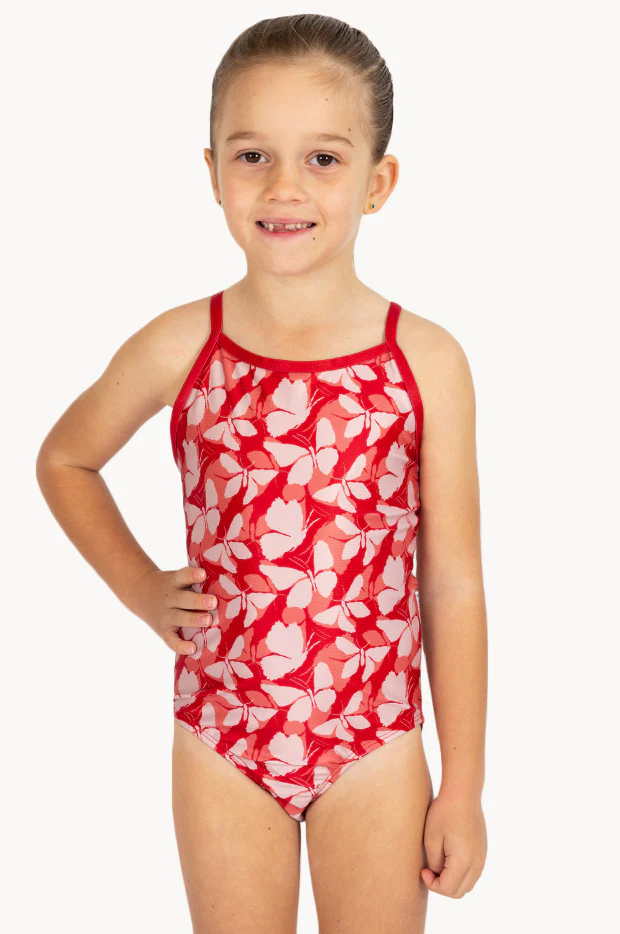 Girls Butterfly One Piece