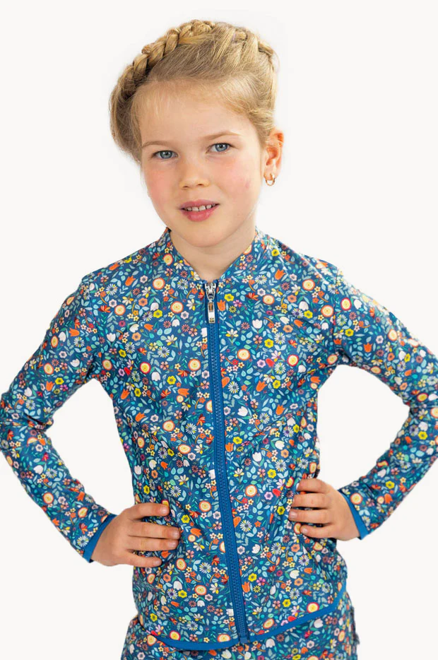 Toddler Ditsy Blue Suntop