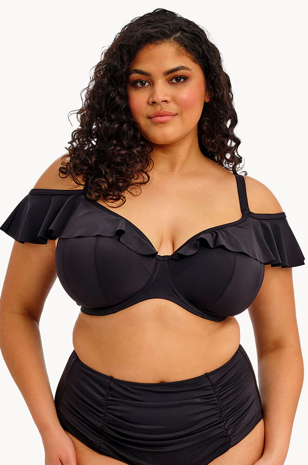 Plain Sailing G Cup Ruffle Plunge Bra
