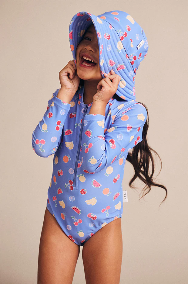Girls Fruit Emoji Sunsuit - Image 4