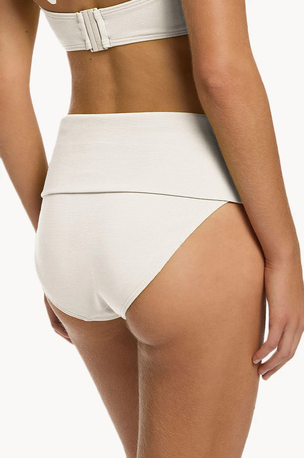 Plain Isla Rib Fold Down Pant - Image 2