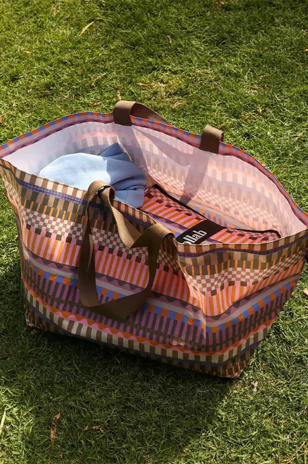 Carnival Stripe Beach Bag