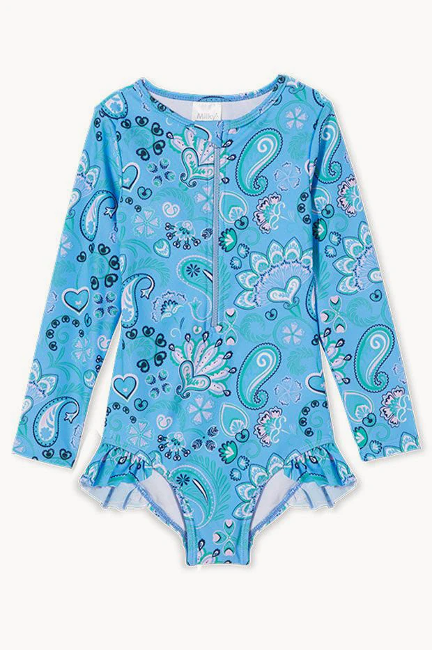 Toddler Girls Summer Long Sleeve Sunsuit