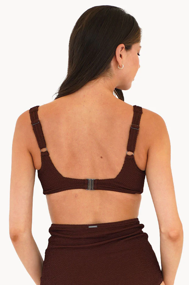 Retro Deco DD/E Cup Square Neck Bra - Image 2
