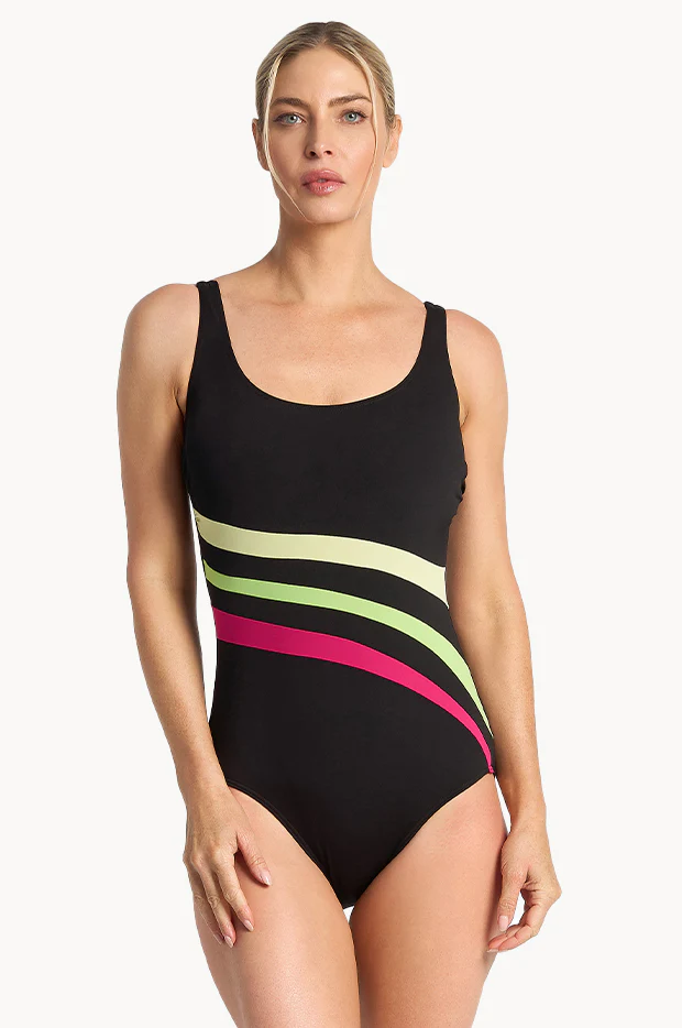 Rozella DD/E Cup Wave Spliced One Piece