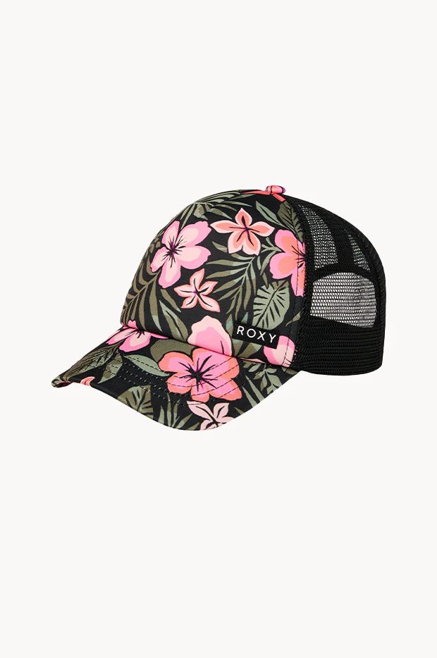 Girls Fearless Floral Honey Coconut Cap