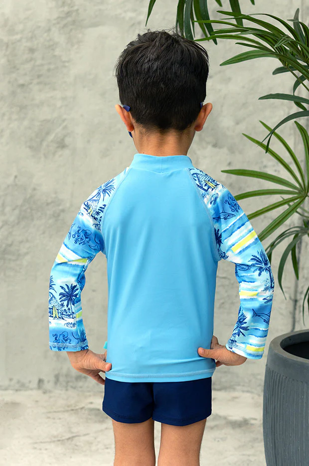 Boys Shipwrecked Long Sleeve Suntop Set - Image 2