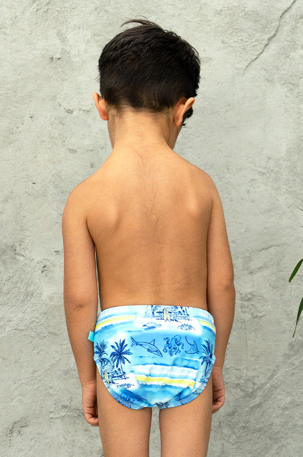 Boys Shipwrecked Swim Nappy - Image 3