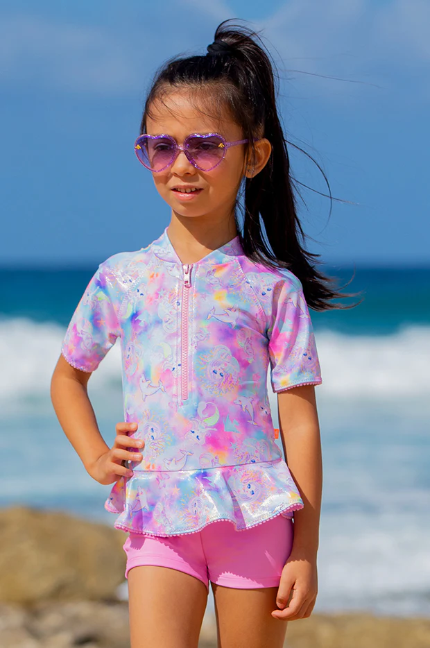 Girls Miss Sea Princess Boyleg Sunsuit