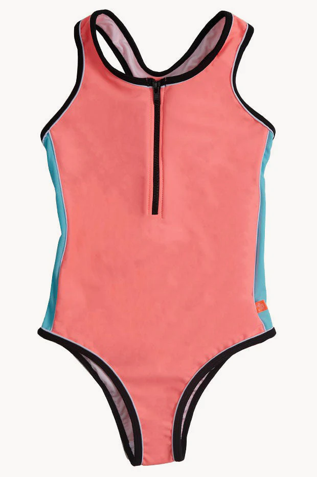 Girls Summer Tribe Zip One Piece