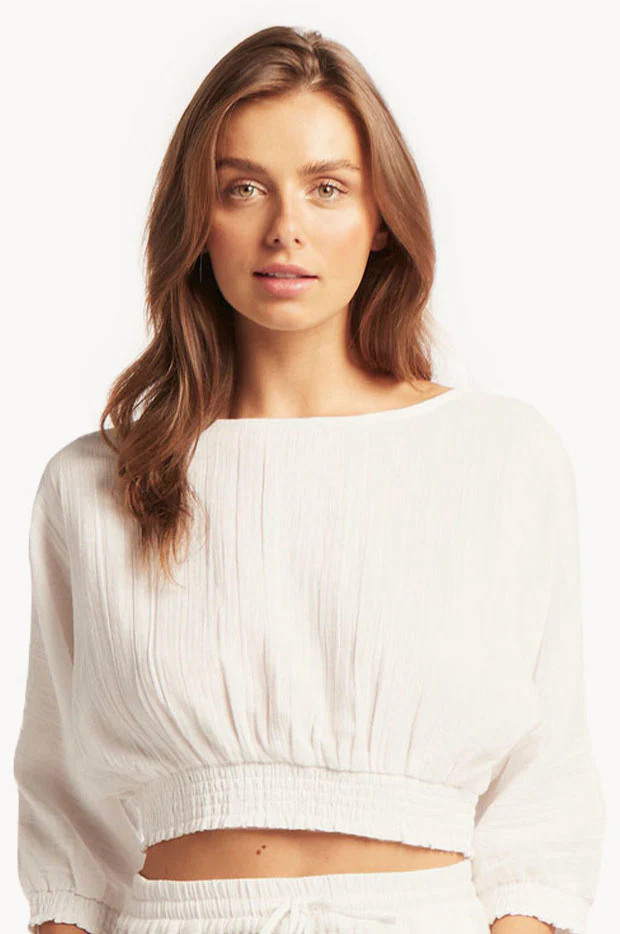 Sunset Cropped Blouse