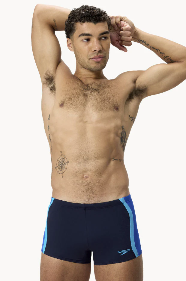 Mens Solid Spliced Aquashort