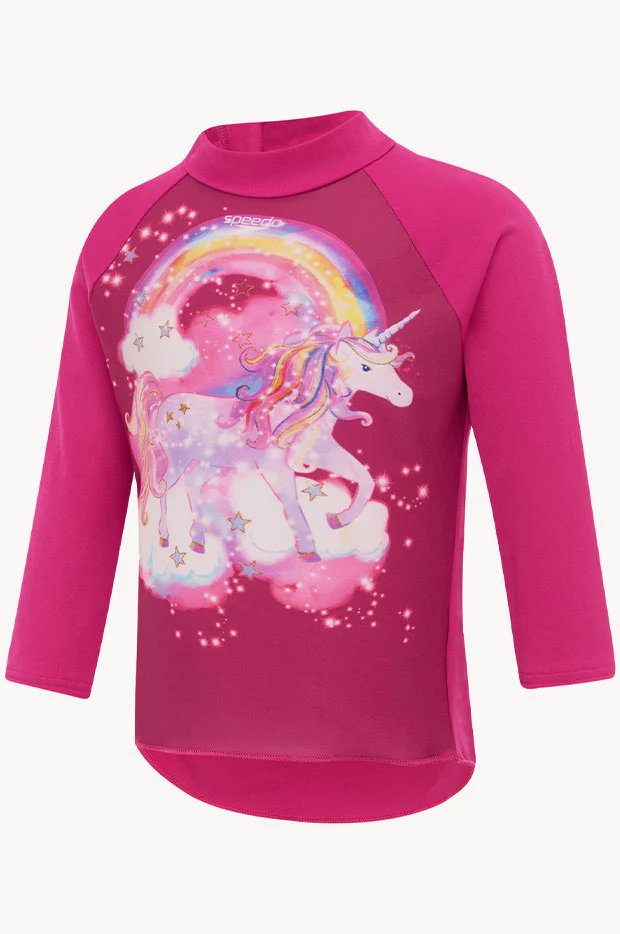 Toddler Girls Unicorn Digital Printed Suntop