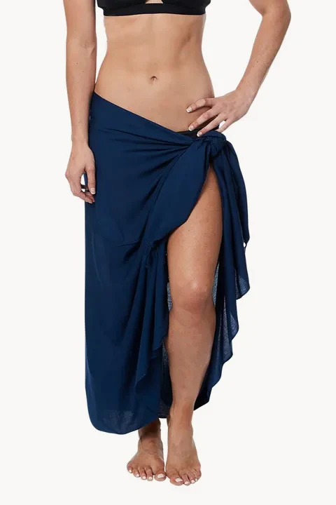 Long Plain Fringed Sarong