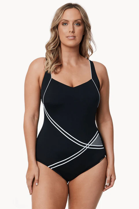 E Cup White Pipe One Piece