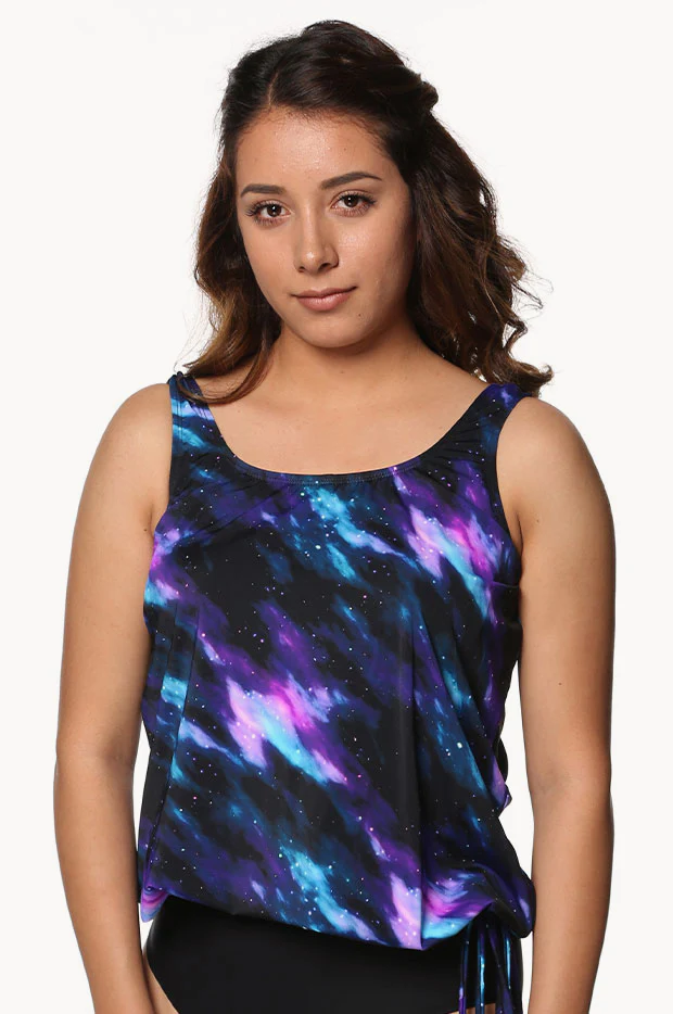 Galaxy Gazing D/DD Cup Blouson Tankini Separate