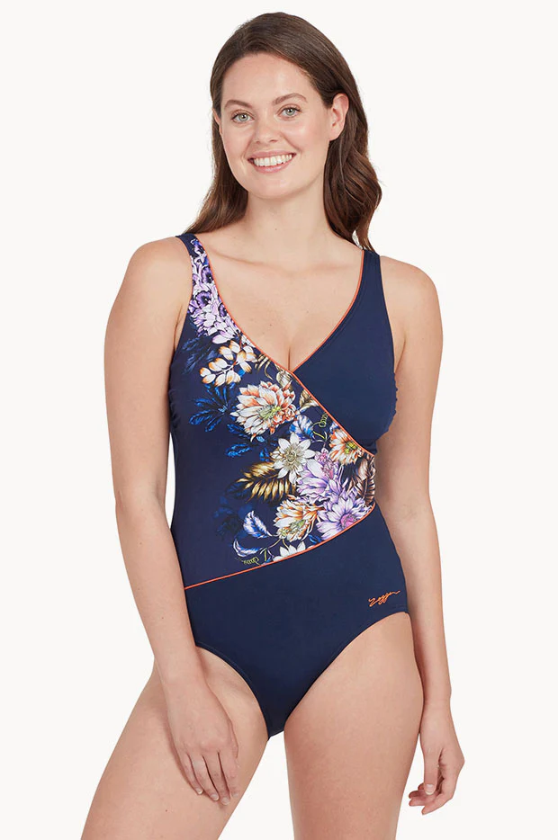 Enigma Wrap Front One Piece